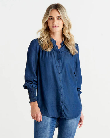 Alice Blouse - Blue Haze