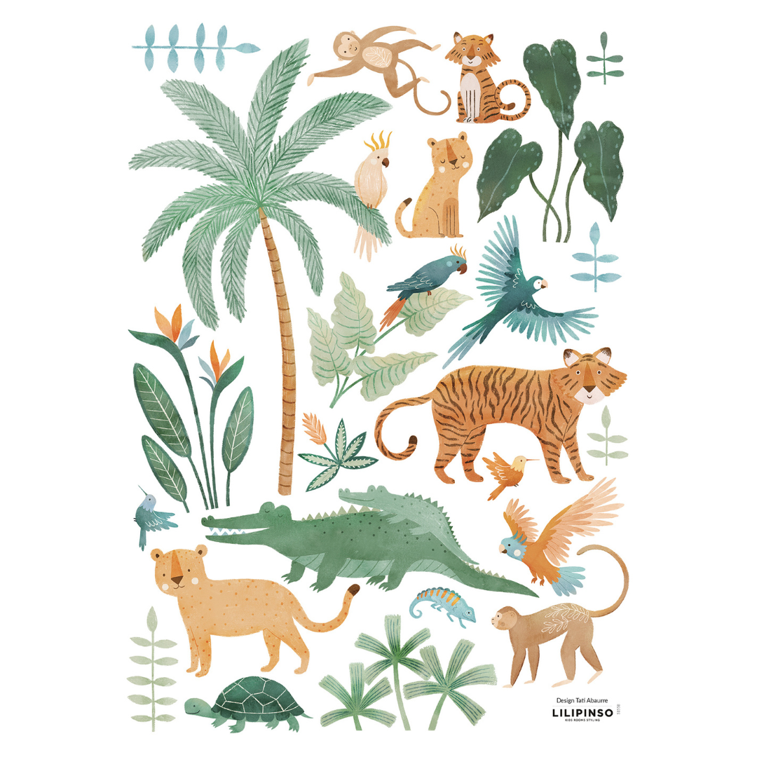 YATSUNI Jungle | Wall Decals Jungle Animals