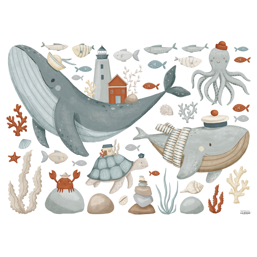 LOTÁN | Wall Decals Seabed Large in TUBE