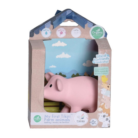 Tikiri Teether & Bath Toy | PIG Gift Boxed