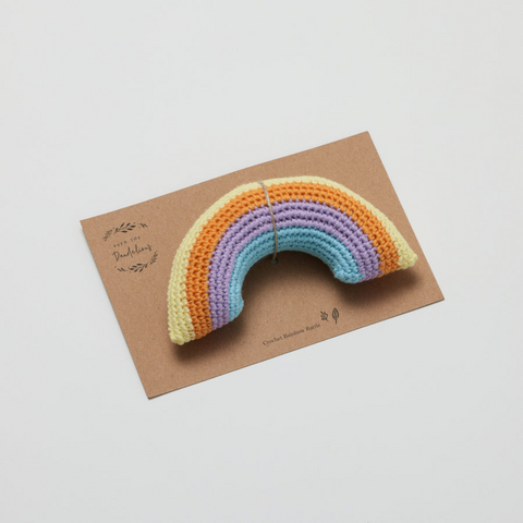 Crochet Rattle | Rainbow