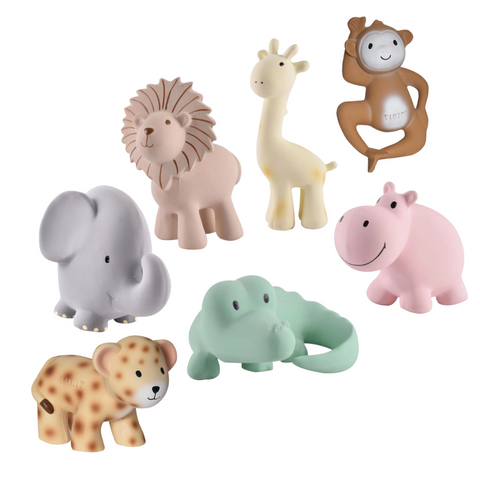 My First Tikiri Teether & Bath Toy | Safari Gift Boxed