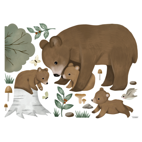 Kharu | Wall Decals - Bear Family XL in TUBE