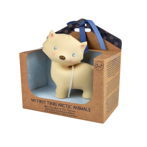 Tikiri Teether & Bath Toy | ARCTIC FOX Gift Boxed