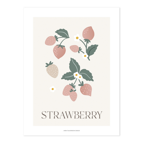 Louise | Strawberry Art Print