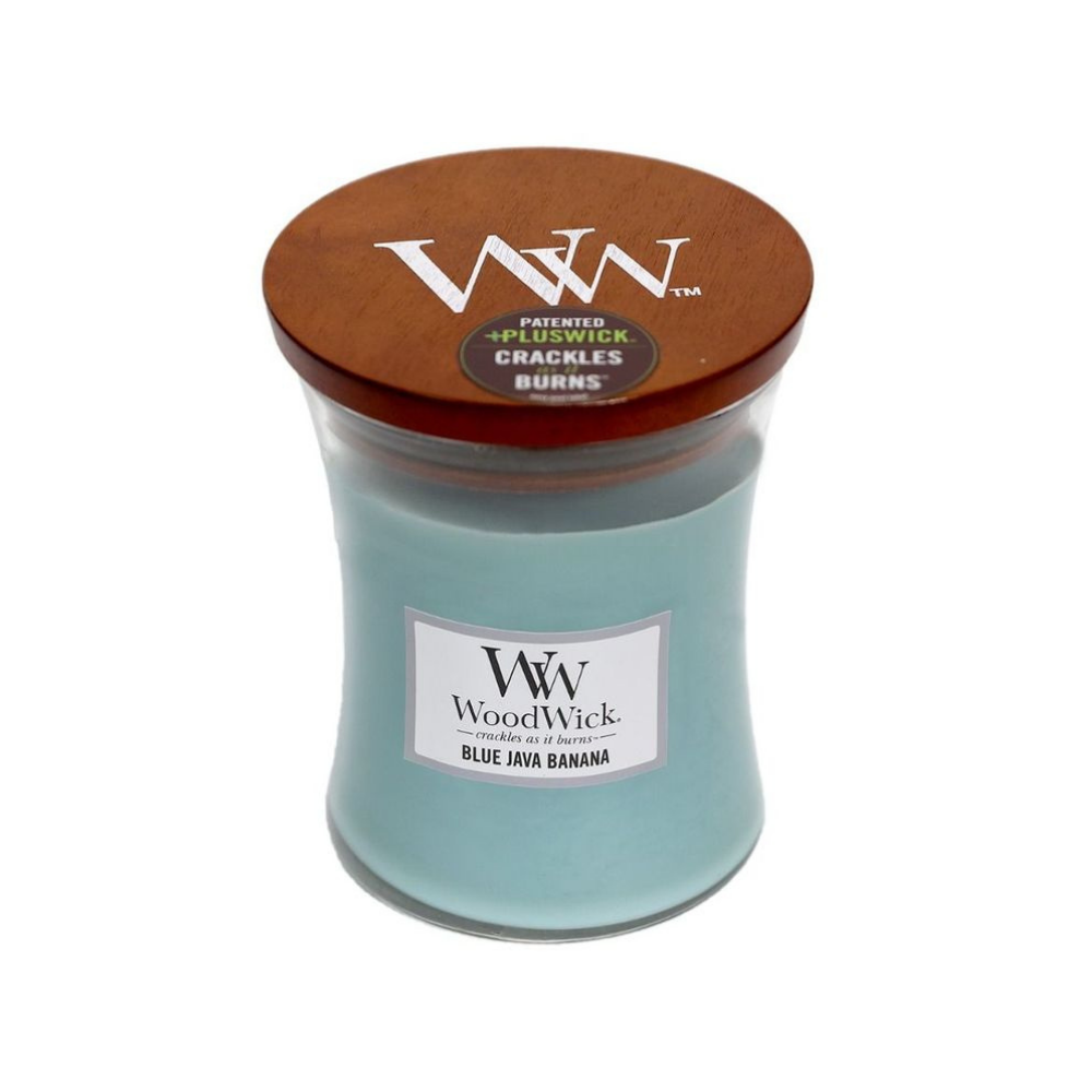 Small WoodWick Scented Soy Candle - Blue Java Banana