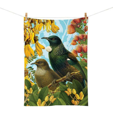 Botanical Tui Tea Towel