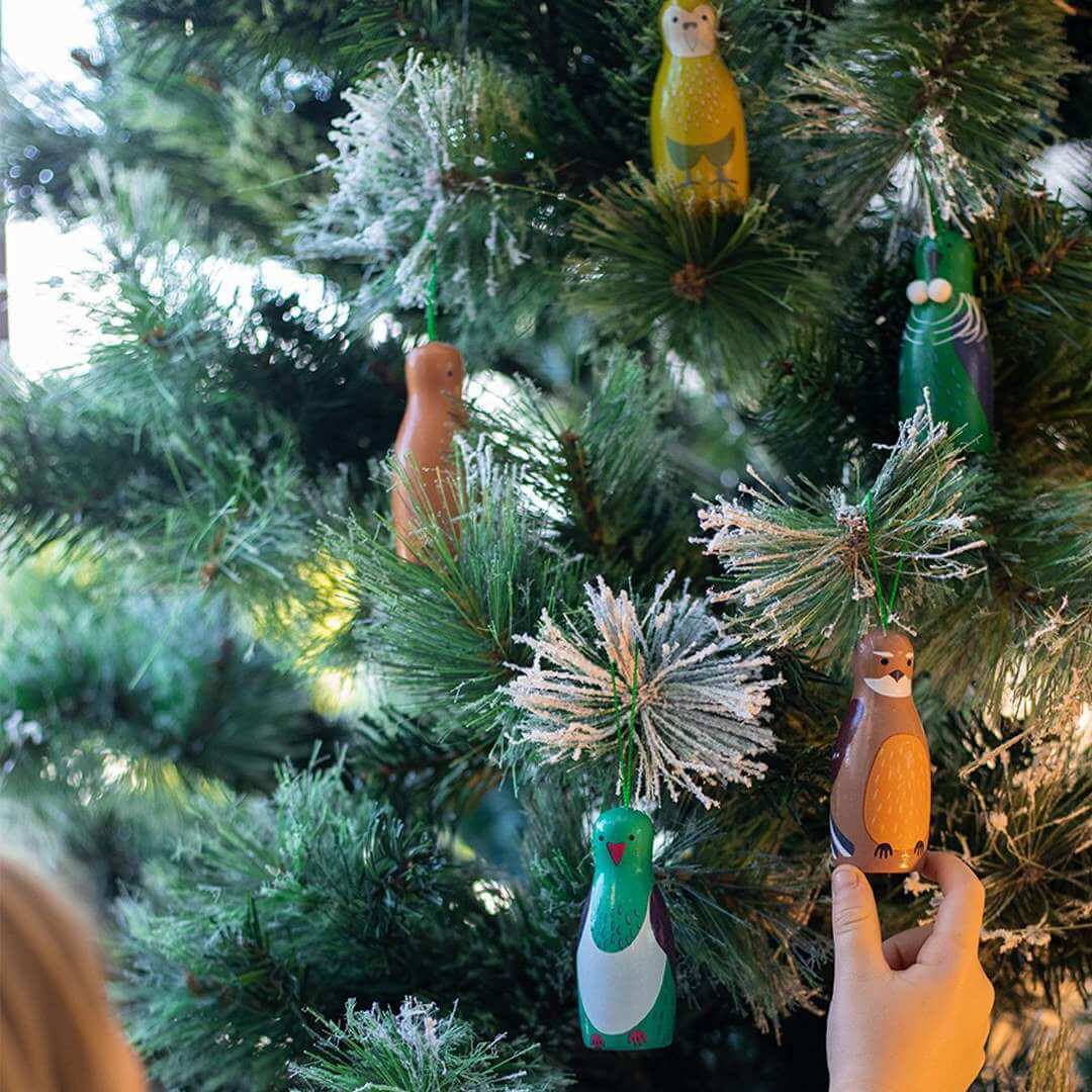 Box of Native Bird Ornaments