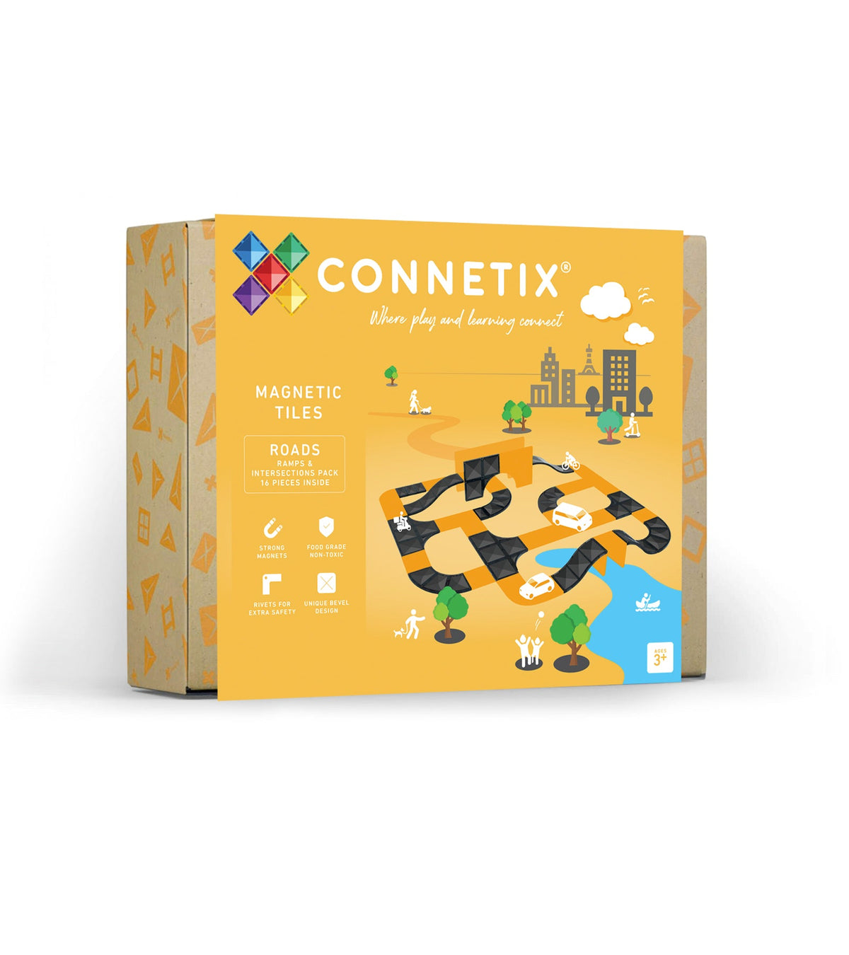 Connetix | Roads Ramps & Intersections 16 pc