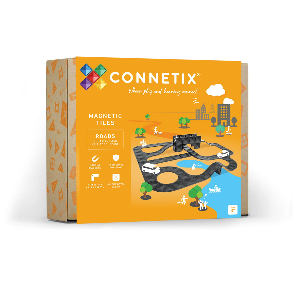 Connetix | Roads CREATIVE 48 Pc