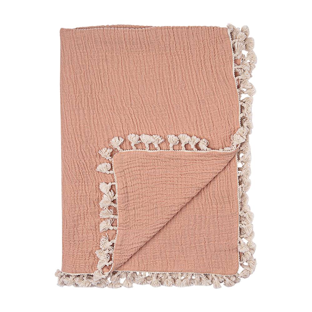 Crane Baby 6 Layer Muslin Blanket | Copper