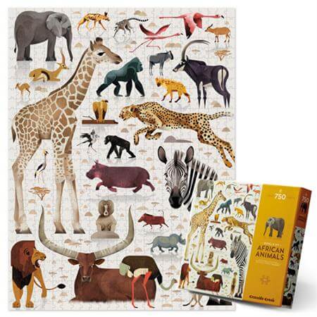 Crocodile Creek Jigsaw | 750pc Family Puzzle | World of African Animals