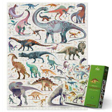 Crocodile Creek Jigsaw | 750pc Family Puzzle | World of Dinosaurs