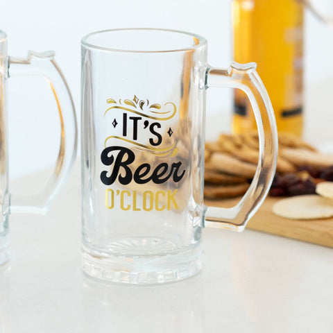 Celebrations Beer Glass - Beer O'Clock