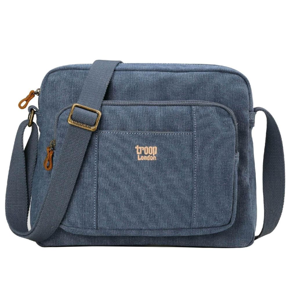 Classic Zip Top Satchel - Blue TRP0234