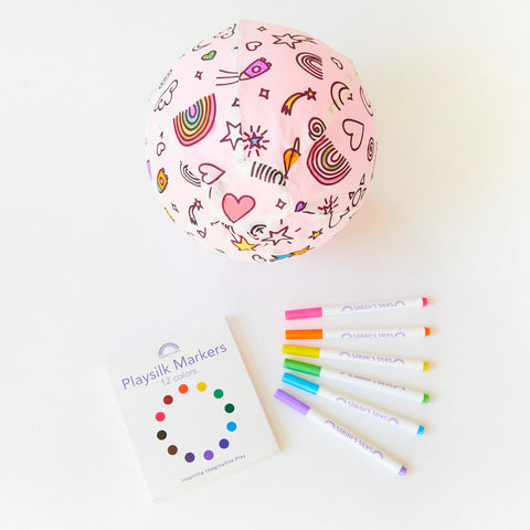 Balloon Ball | Coloring & Playsilk Markers