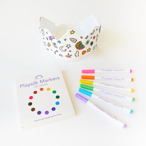 Crown | Rainbow Sky Coloring & Playsilk Markers