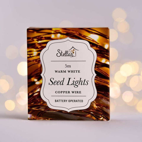 Warm White 5m Wire Seed Lights