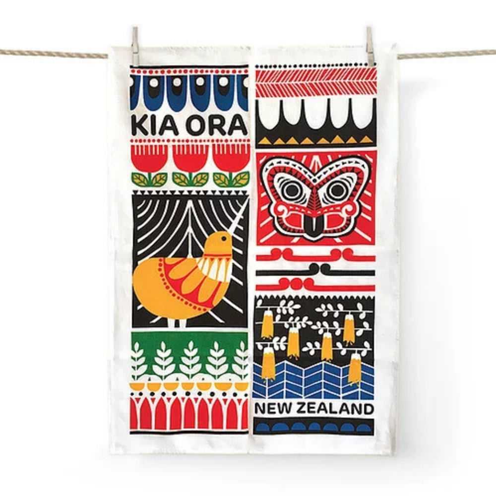 DBL Kiwiana Tea Towel - Scandi Inspired Kia ora