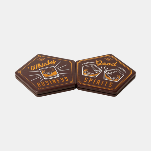 Ceramic Whisky Coasters - Set of 4