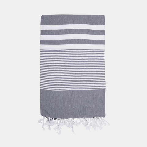 Ege Turkish Towel - Charcoal