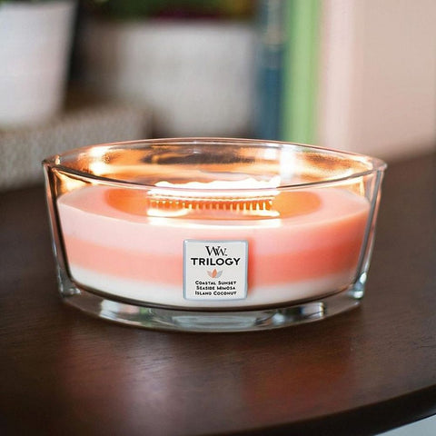 Ellipse Trilogy WoodWick Scented Soy Candle - Island Getaway