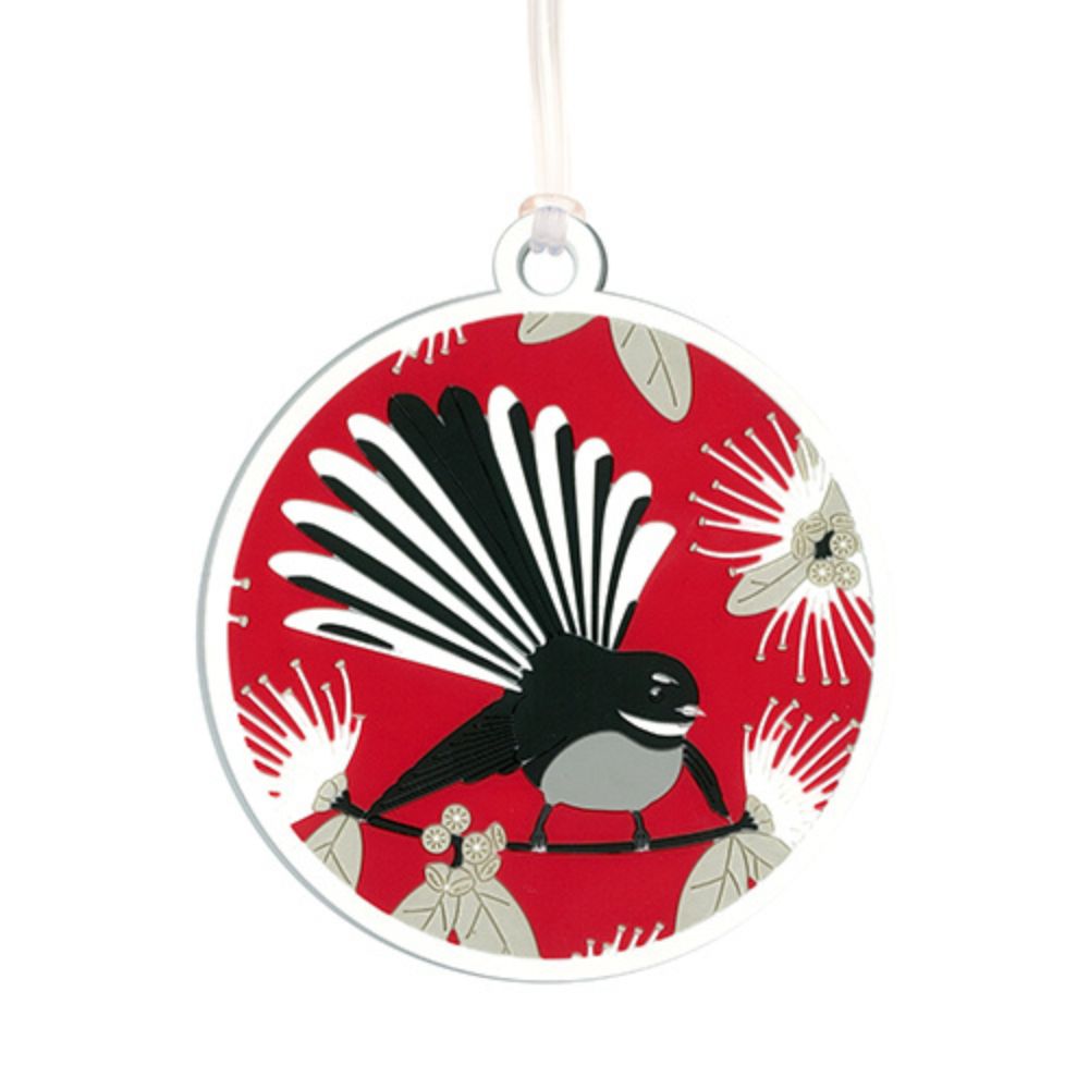 Flirting Fantail Bag Tag