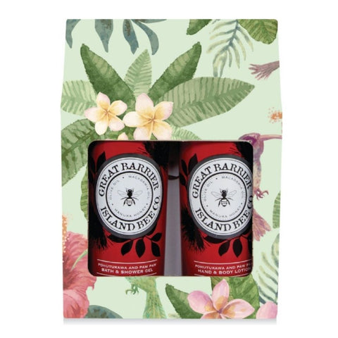 Great Barrier Island Bee Co Gift Set - Pohutukawa & Paw Paw