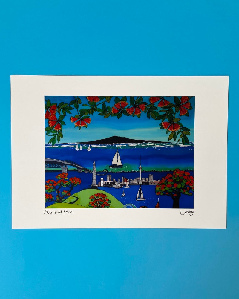 Art Print by Jo May - Auckland icons