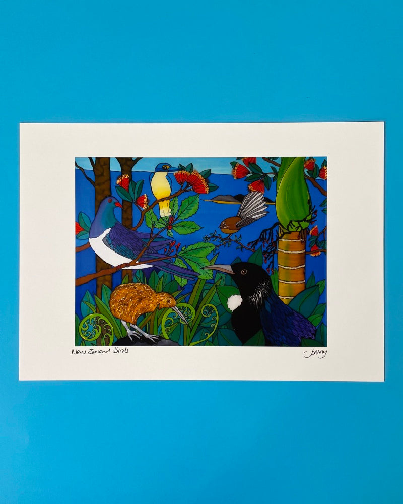 Art Print by Jo May - New Zealand Birds