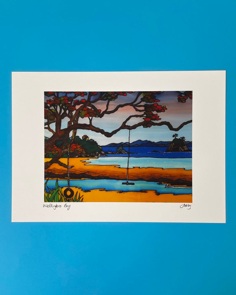 Art Print by Jo May - Whangaumu Bay