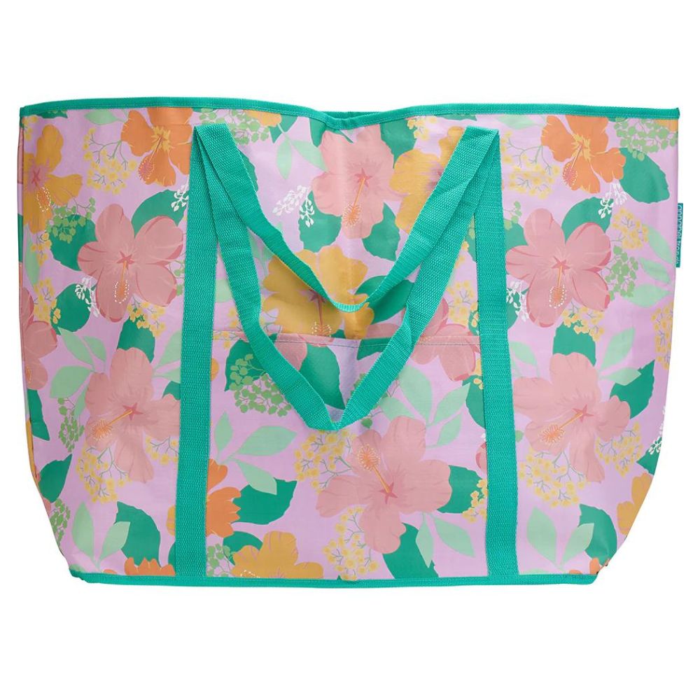 Jumbo Beach Bag - Hibiscus