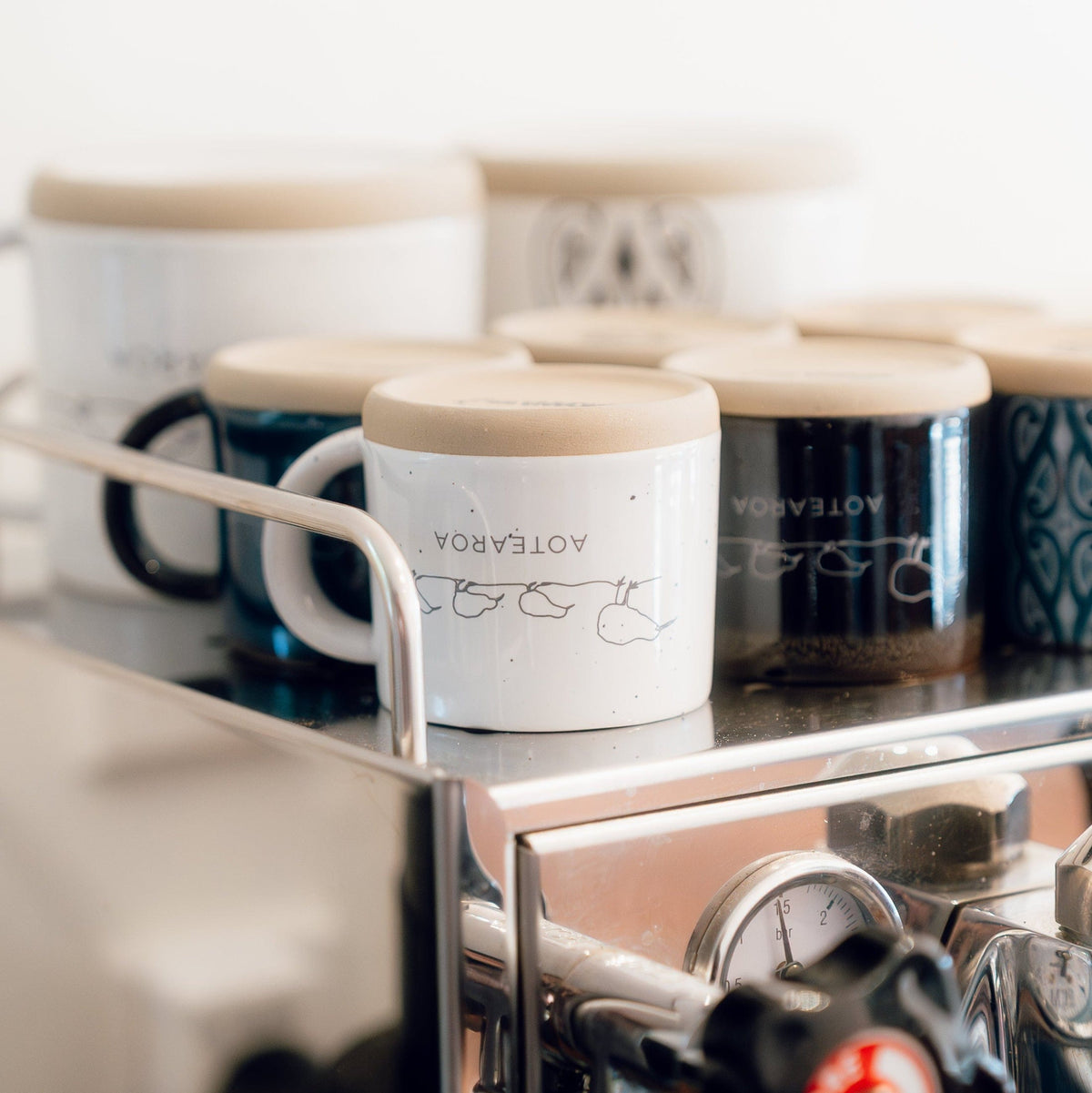 Kiwi Ceramic Espresso Mug - Stone