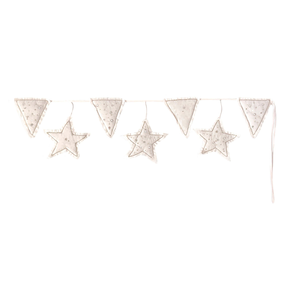 Bonne Mere - Little Vintage Jewelled & Quilted Bunting | Powder