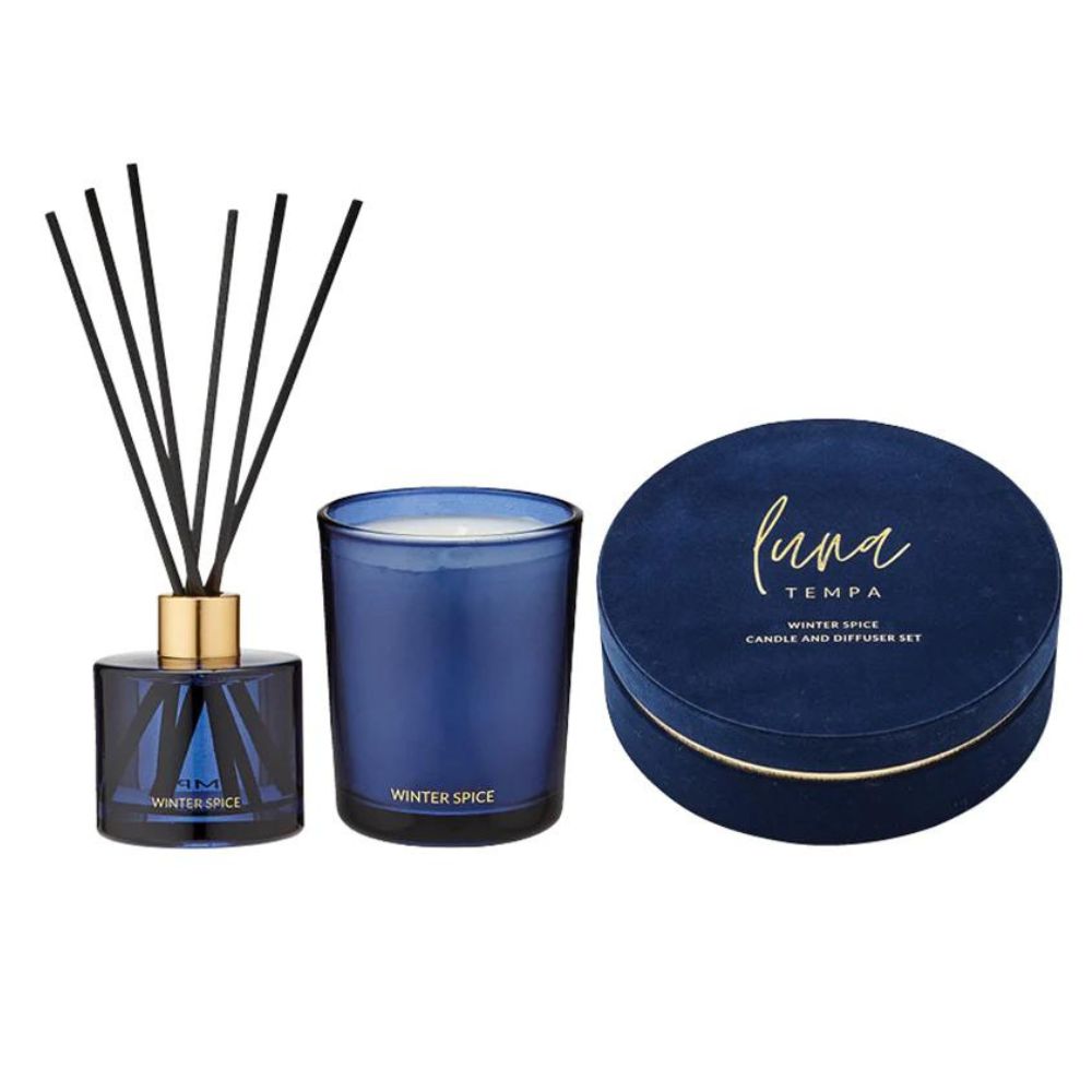 Luna Luxury Diffuser & Candle Gift Set - Winter Spice