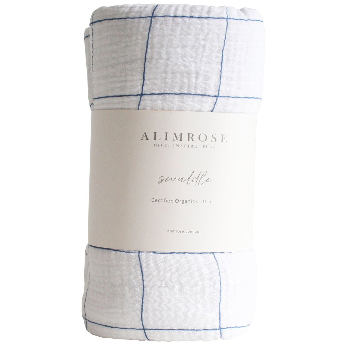 Alimrose Swaddle | Grid Navy