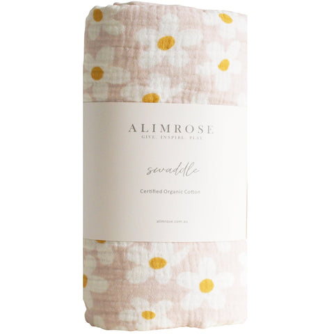 Alimrose Swaddle | Large Daisies