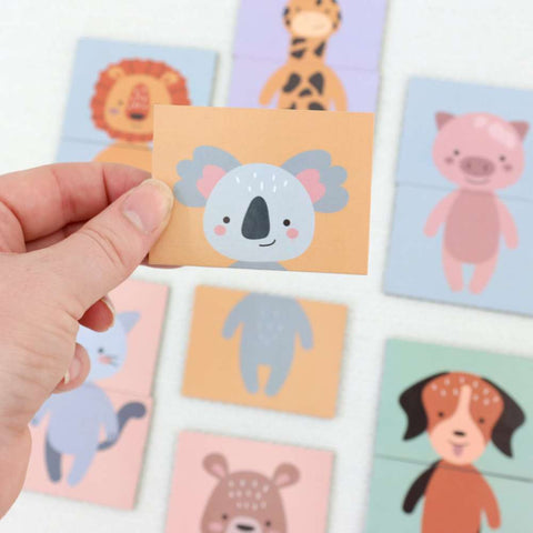 Kids Mix & Match Animal Magnet Set