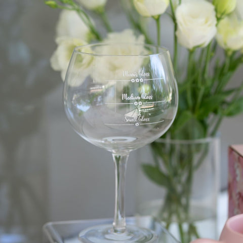 Mother's Day Balloon Glass