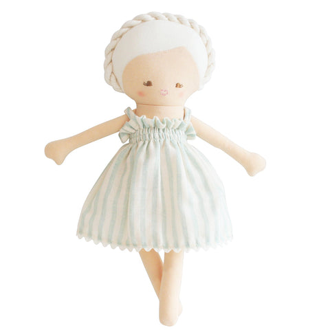 Alimrose Doll | Baby Daisy Sage Stripe 28cm