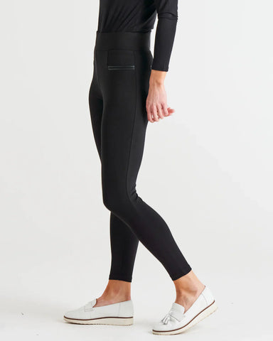 Gwen Ponte Legging - Black