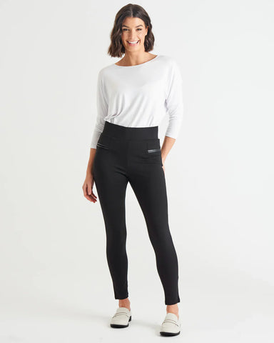 Gwen Ponte Legging - Black