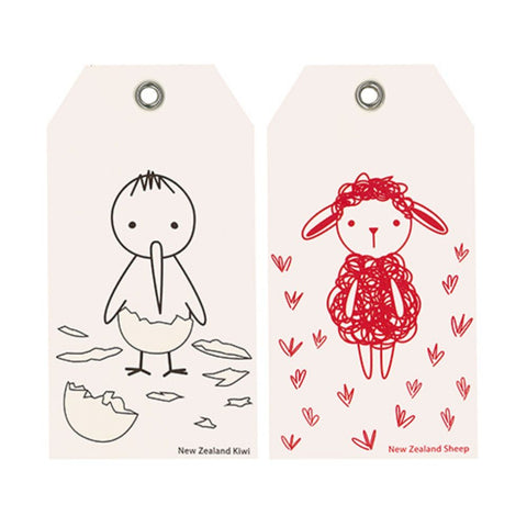 Kiwiana Gift Tags - NZ Kiwi