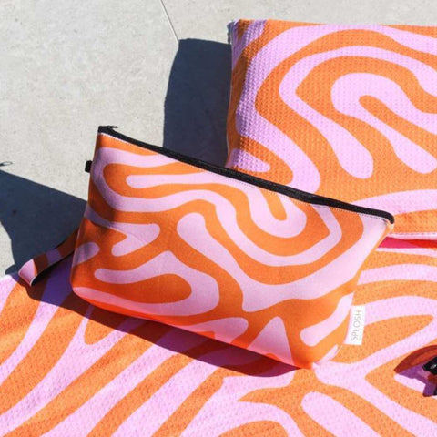 Beach Neoprene Pouch - Swirl