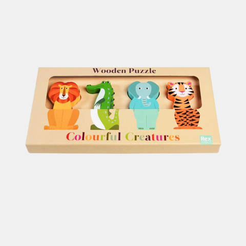 Colourful Creatures Wooden Puzzle