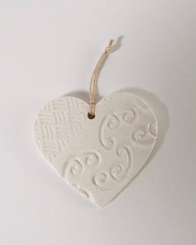 Ceramic Heart - Kowhaiwhai