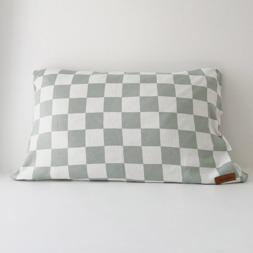 Bengali Pillowcase | Sage Gingham