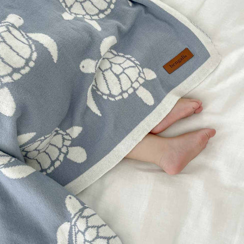 Bengali Knit Blanket | Amalfi Turtle