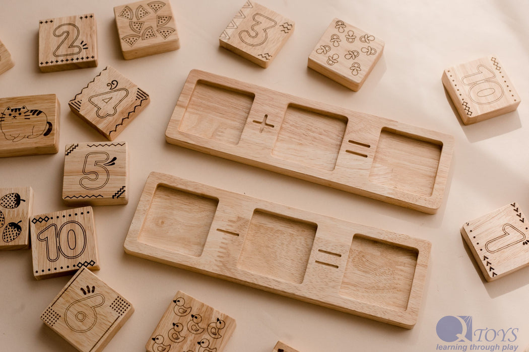 Two Piece Wooden Math Frame