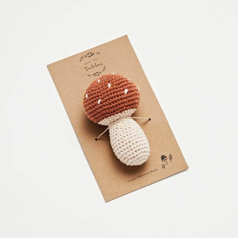 Crochet Rattle | Mushroom